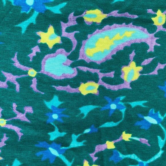 Diane Von Furstenberg DVF Color Authority Knit Pant Jade Paisley MINT COND 2X - Picture 6 of 10